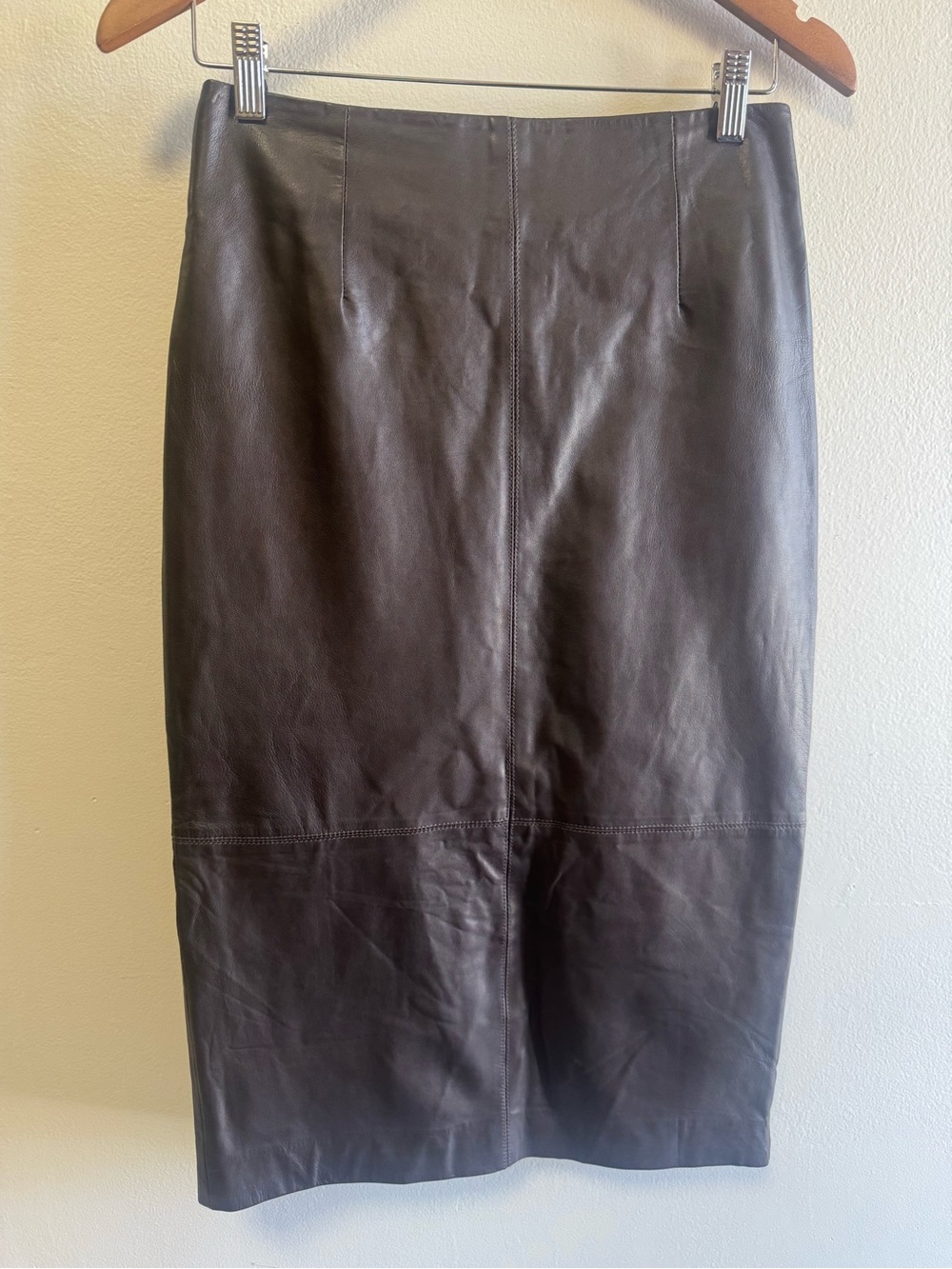 Marciano 100% Lambskin Leather Pencil Skirt